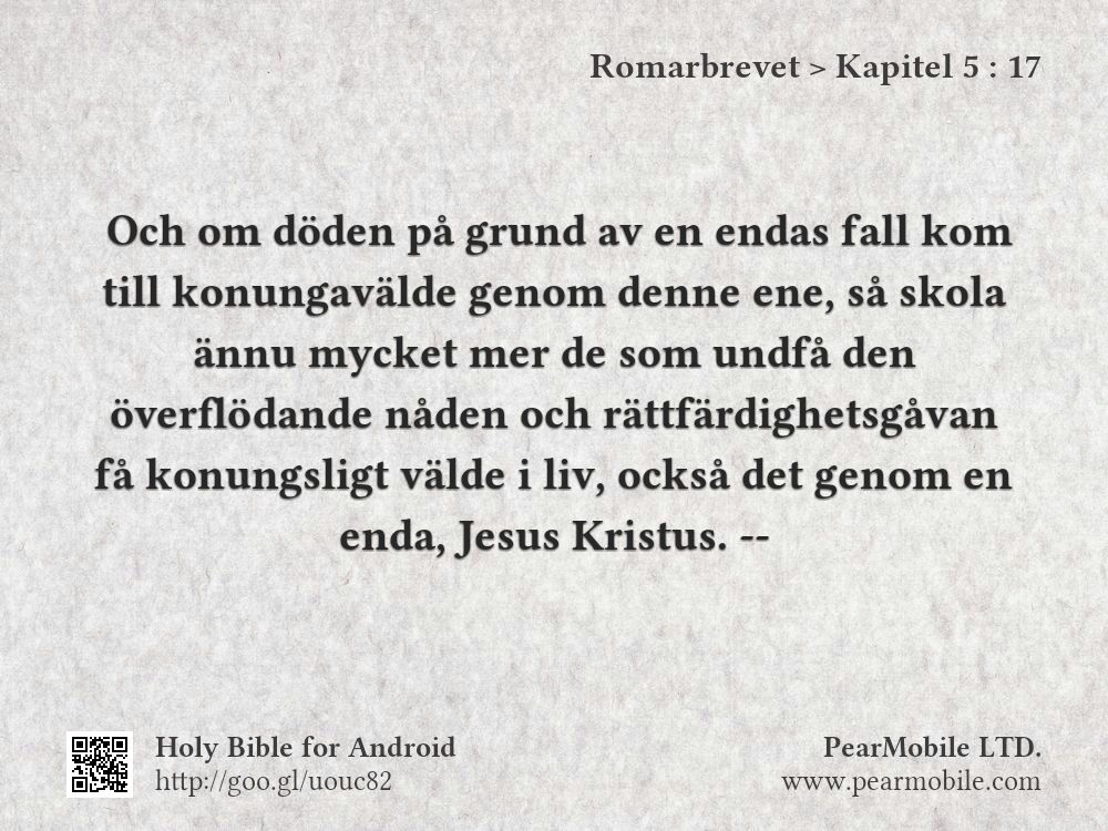 Romarbrevet, Kapitel 5:17